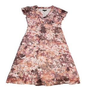 Jessica Short Sleeve Floral Print Dress